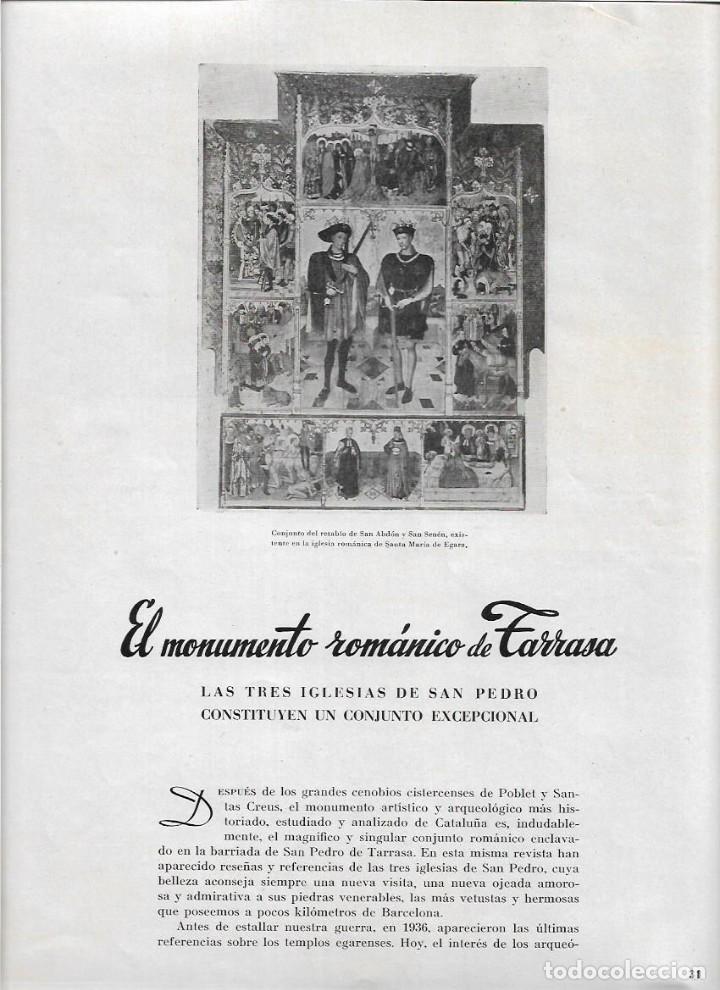 Sammelleidenschaft Papier: A&Ntilde;O 1949 RECORTE PRENSA TERRASSA CONJUNTO MONUMENTAL ROMANICO TRES IGLESIAS ROMANICAS DE SAN PEDRO