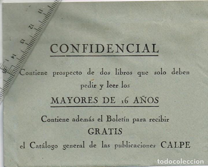 Coleccionismo: 1915/30&acute;s. Sobre Confidencial Con Prospecto 2 Libros Enfermedades Venereas Dr. Narciso SERRALLACH