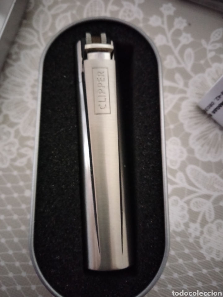 Coleccionismo: Mechero Clipper plateado - Foto 4