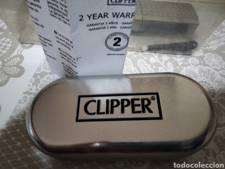 Coleccionismo: Mechero Clipper plateado - Foto 1