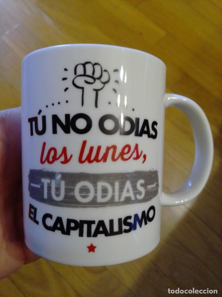 Coleccionismo: TAZA CERAMICA ROJO DE IZQUIERDAS PCE PARTIDO COMUNISTA ESPA&Ntilde;OL TRANSICI&Oacute;N