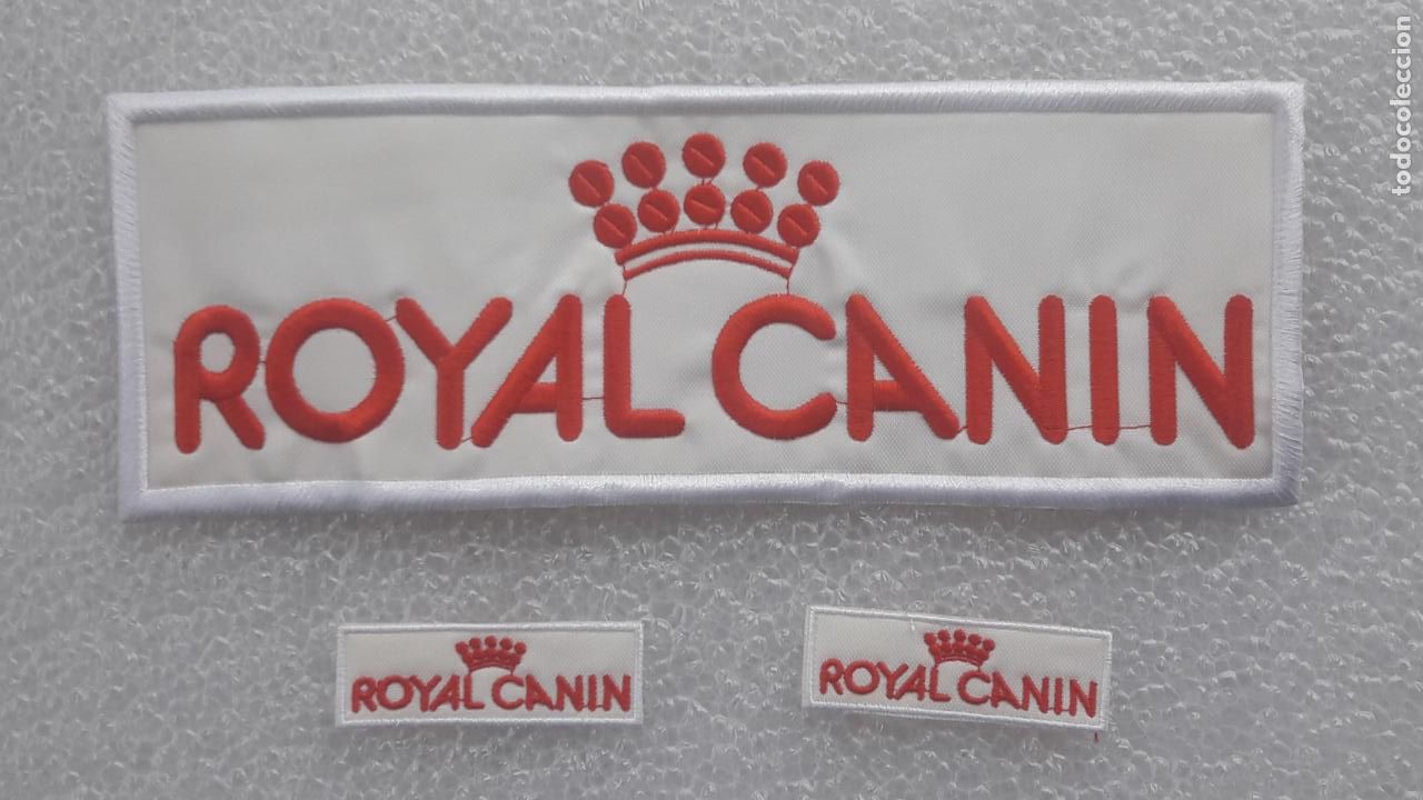 Coleccionismo: LOTE 3 PARCHE BORDADO PARA LA ROPA - ROYAL CANIN - ALIMENTACION PERROS Y GATOS