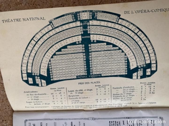 Coleccionismo: Programa de mano del Theatre National de l&rsquo;Op&eacute;ra-Comique 1908 - Foto 6