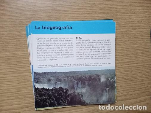 Coleccionismo: FICHA - LA BIOGEOGRAFIA - Foto 1