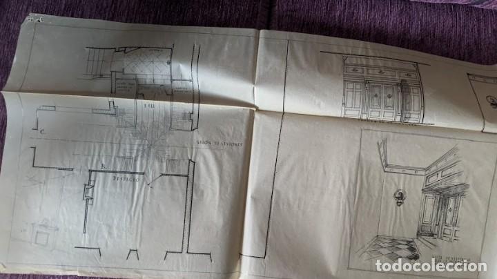 Coleccionismo: Planos del ayuntamiento de Valls de 1945 - Foto 3