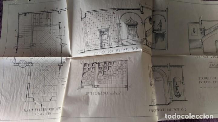 Coleccionismo: Planos del ayuntamiento de Valls de 1945 - Foto 5