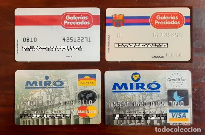 Collezionismo: Una tarjeta de cr&eacute;dito almacenes Galer&iacute;as Preciados - Futbol Club Barcelona, 4 distintas a elegir