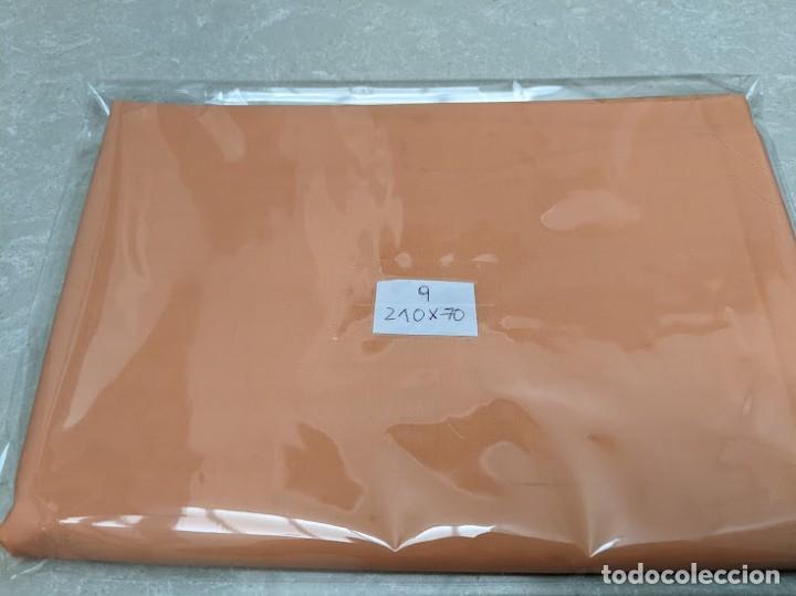 Coleccionismo: RETAL COLOR NARANJA 210 X 70