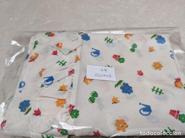 Coleccionismo: RETAL ESTAMPADO CON VOLANTES (COSTURA EN MEDIO)