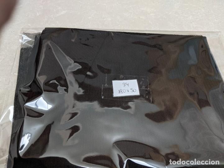 Sammeln: RETAL TUL NEGRO 180 X 50 (DOBLE CON COSTURA EN MEDIO)