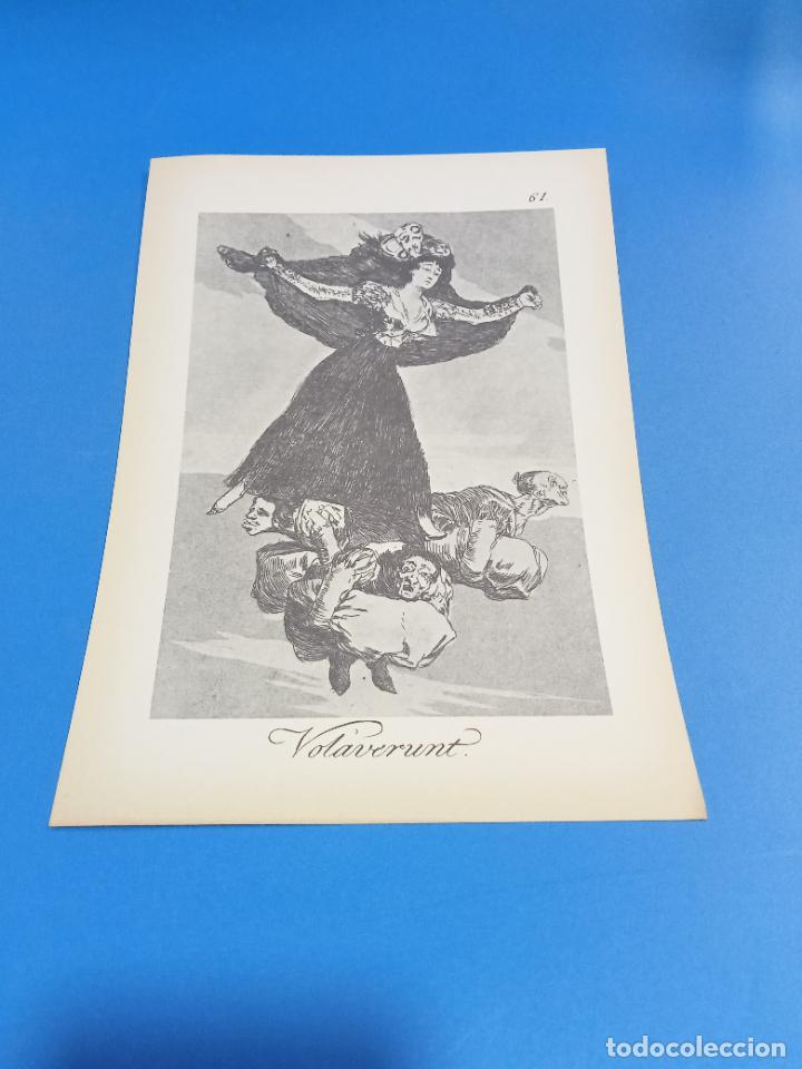 Sammelleidenschaft Papier: LAMINA. LOS CAPRICHOS DE GOYA. N&ordm; 61. VOL&Aacute;VERUNT. 17 X 24 CM