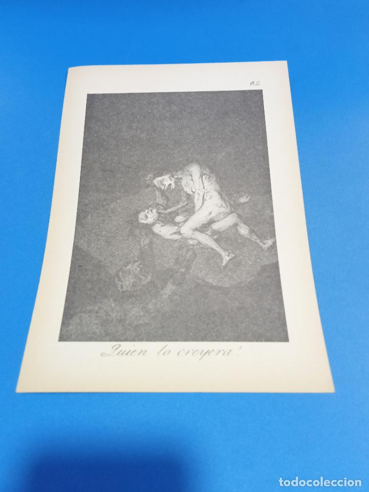 Sammelleidenschaft Papier: LAMINA. LOS CAPRICHOS DE GOYA. N&ordm; 62. QUIEN LO CREYER&Aacute;!. 17 X 24 CM