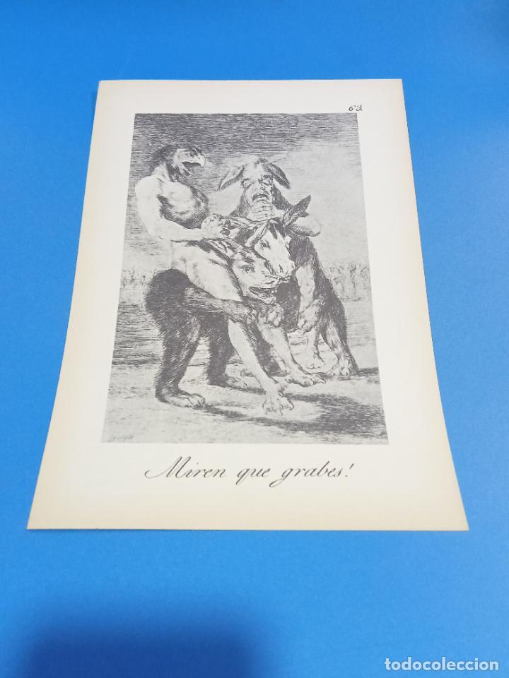 Sammelleidenschaft Papier: LAMINA. LOS CAPRICHOS DE GOYA. N&ordm; 63. MIREN QUE GRABES!. 17 X 24 CM