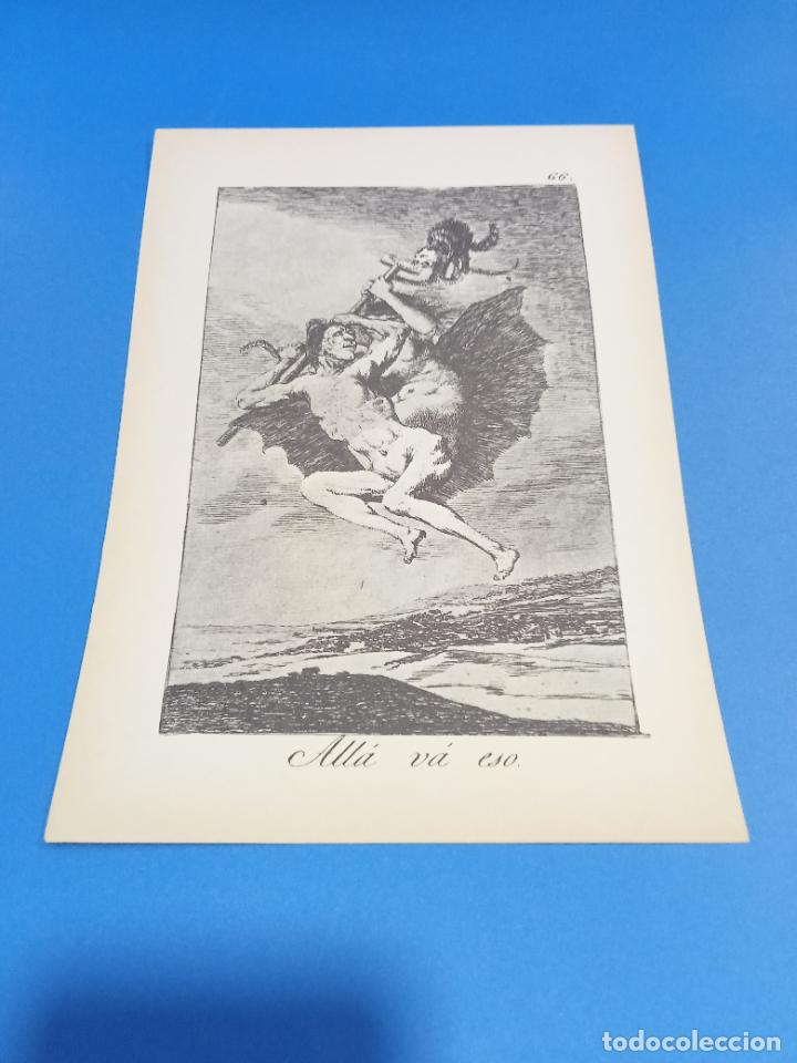 Collecting paper: LAMINA. LOS CAPRICHOS DE GOYA. N&ordm; 66. ALL&Aacute; VA ESO. 17 X 24 CM