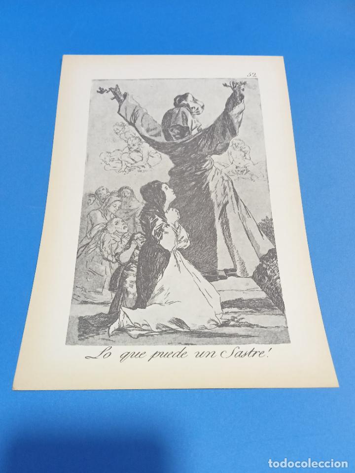 Collecting paper: LAMINA. LOS CAPRICHOS DE GOYA. N&ordm; 52. LO QUE PUEDE UN SASTRE!. 17 X 24 CM
