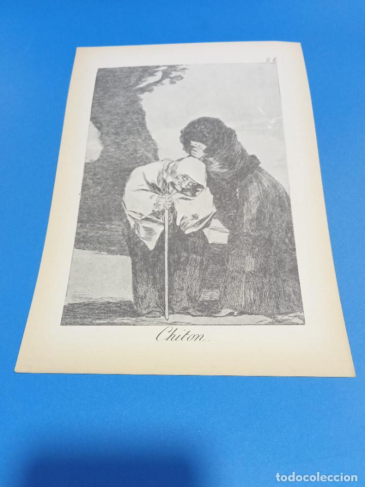 Coleccionismo: LAMINA. LOS CAPRICHOS DE GOYA. N&ordm; 28. CHITON. 17 X 24 CM