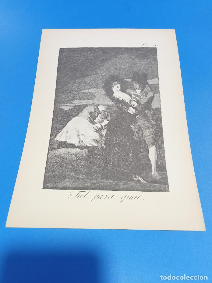 Collezionismo: LAMINA. LOS CAPRICHOS DE GOYA. N&ordm; 5. TAL PARA QUAL. 17 X 24 CM