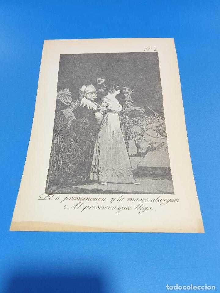 Collezionismo: LAMINA. LOS CAPRICHOS DE GOYA. N&ordm; 2. EL SI PRONUNCIAN Y LA MANO ALARGAN. 17 X 24 CM