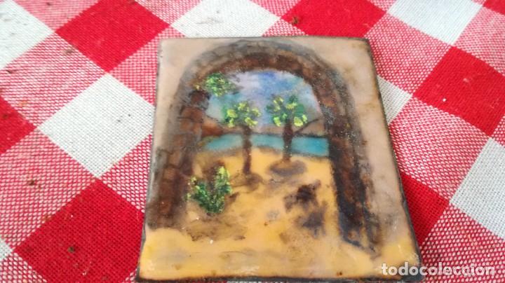 Coleccionismo: ESMALTE / 5X6 CM / CAL403 / SIN MARCO - Foto 2