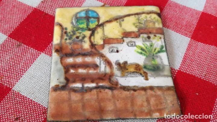 Coleccionismo: ESMALTE / 5X6 CM / CAL403 / SIN MARCO - Foto 2
