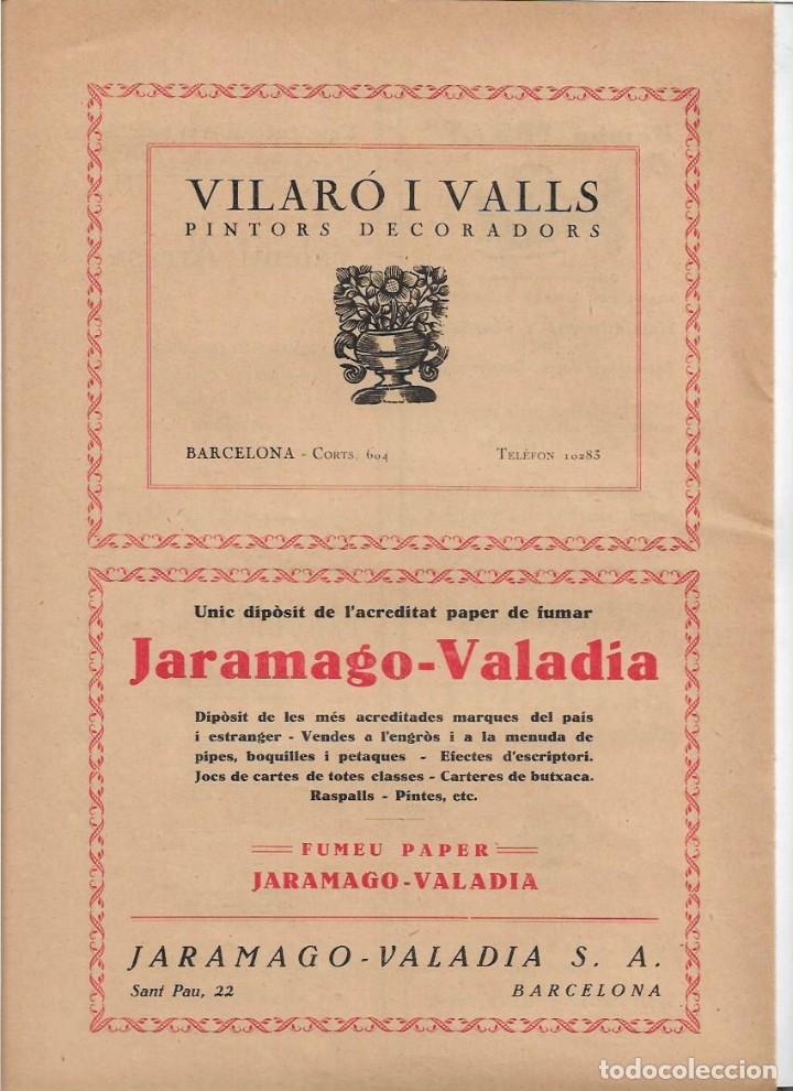 Colecionismo: A&Ntilde;O 1928 PUBLICIDAD VILARO I VALLS PINTORES DECORADORES PINTORS DECORADORS BARCELONA