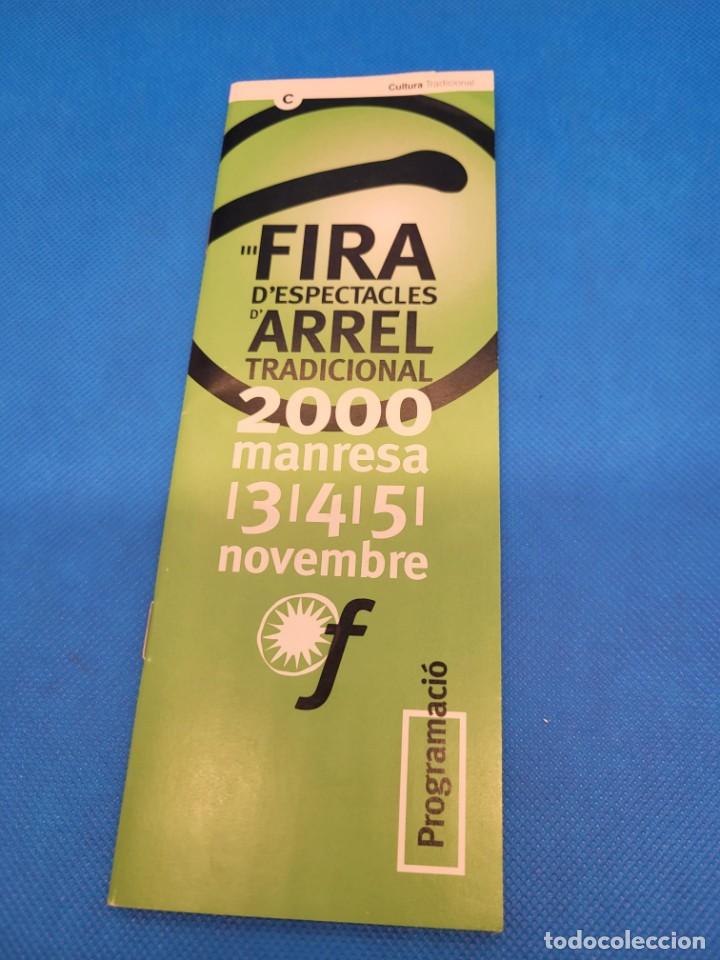 Coleccionismo: Programa de la Fira dArrel de Manresa a&ntilde;o 2000 C5 - Foto 1