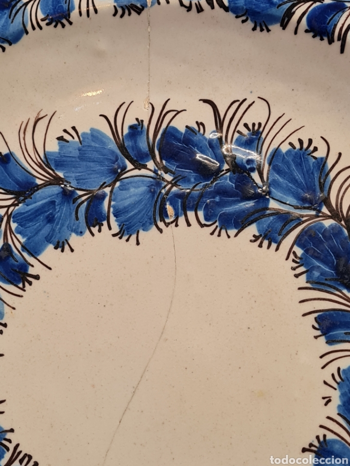 Coleccionismo: Plato antiguo pintado a mano - Foto 2
