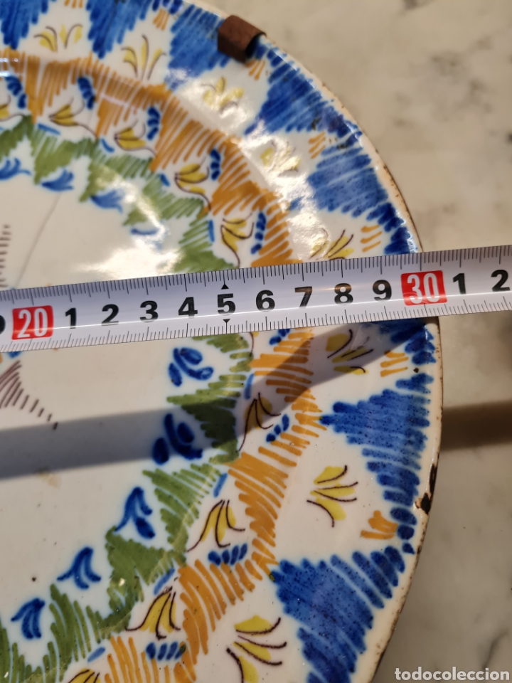 Coleccionismo: Plato antiguo con firma - Foto 3