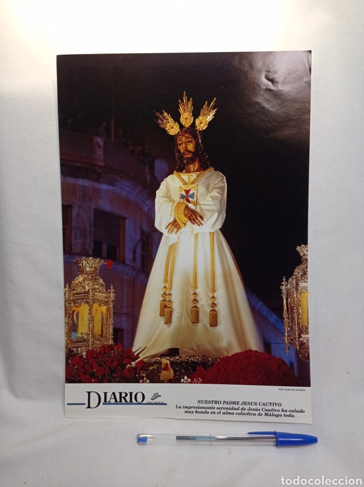 Colecionismo: L&Aacute;MINA NUESTRO PADRE JES&Uacute;S CAUTIVO DIARIO M&Aacute;LAGA COSTA DEL SOL AYER Y HOY SEMANA SANTA