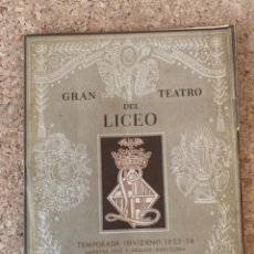 Coleccionismo: PROGRAMA OFICIAL GRAN TEATRO DEL LICEO DEL 5 DE DICIEMBRE 1953