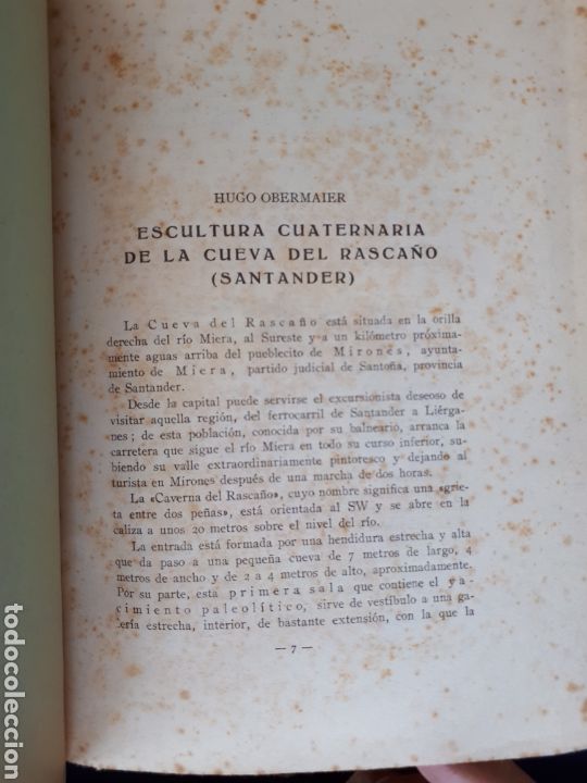 Coleccionismo: Cueva de rasca&ntilde;o Santander cuaternario - Foto 1