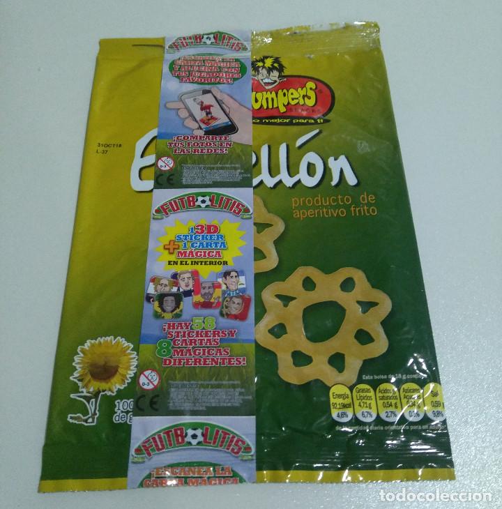 Coleccionismo: bolsa vacia jumpers promocion carta sticker 3d magica futbol estrellon jumper estrellas messi mesi