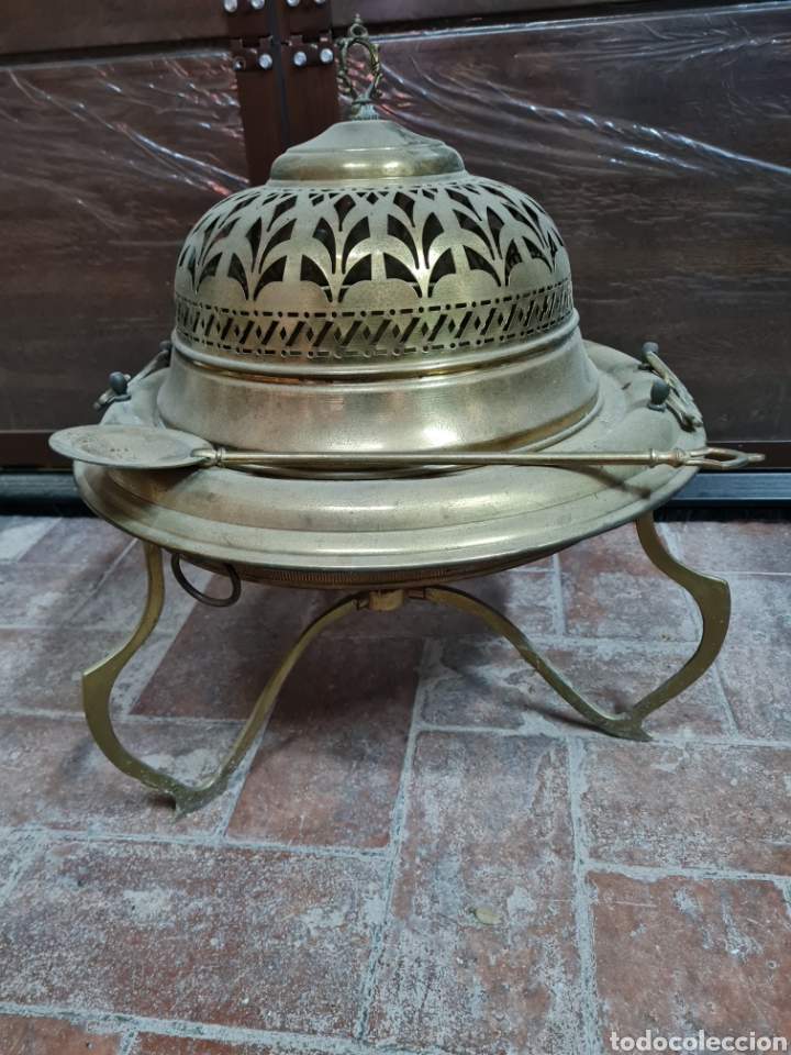 Coleccionismo: Antiguo brasero de bronze - Foto 2