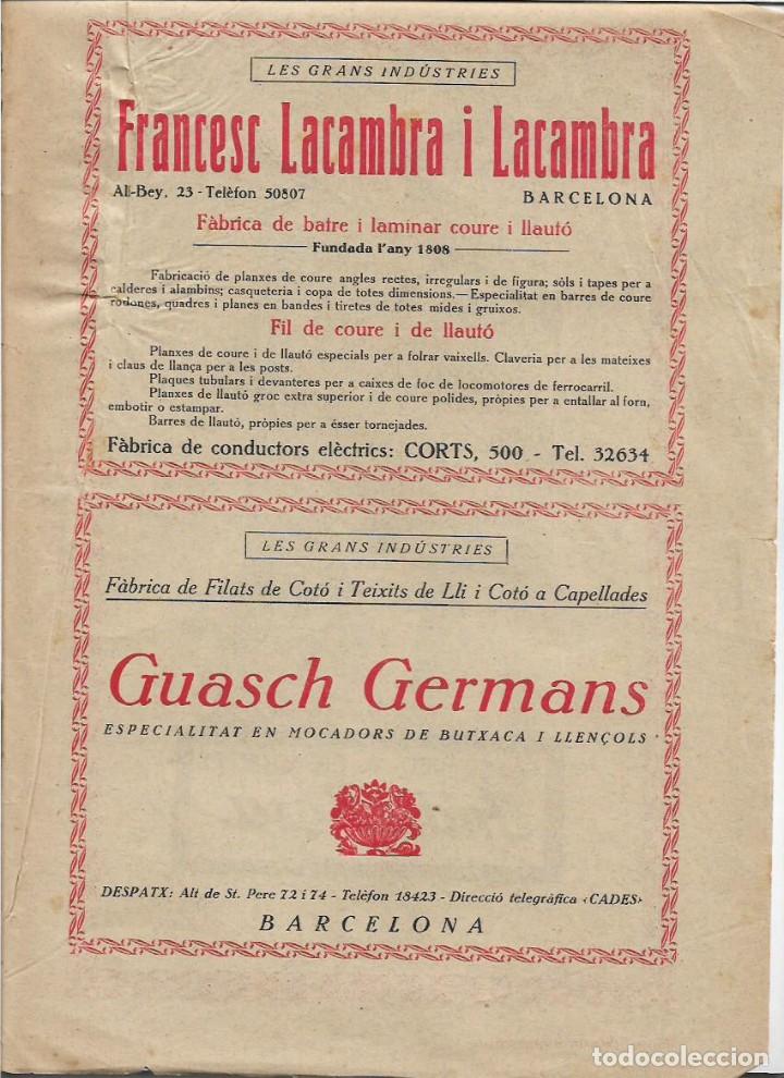 Colecionismo: A&Ntilde;O 1928 PUBLICIDAD TEJIDOS HILADOS TEXTIL FABRICA FILATS COTO GUASCH GERMANS MOCADORS PA&Ntilde;UELOS
