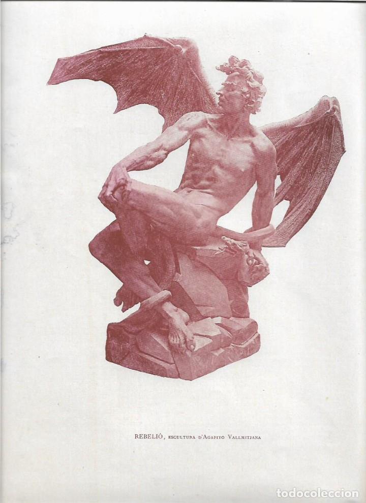 Coleccionismo: A&Ntilde;O 1904 RECORTE PRENSA ESCULTURA REBELIO ESCULTURA DE AGAPITO VALLMITJANA