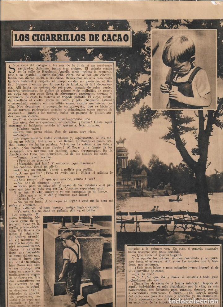Coleccionismo: A&Ntilde;O 1947 RECORTE PRENSA LOS CIGARRILLOS DE CACAO NI&Ntilde;OS