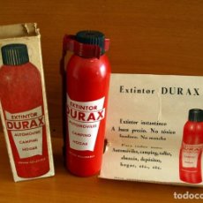 Coleccionismo: EXTINTOR DURAX AÑOS 70 - SIN USAR - PARA COLOCARLOS EN EL SEAT 850 Y 600 - AUTOMÓVILES CAMPING HOGAR