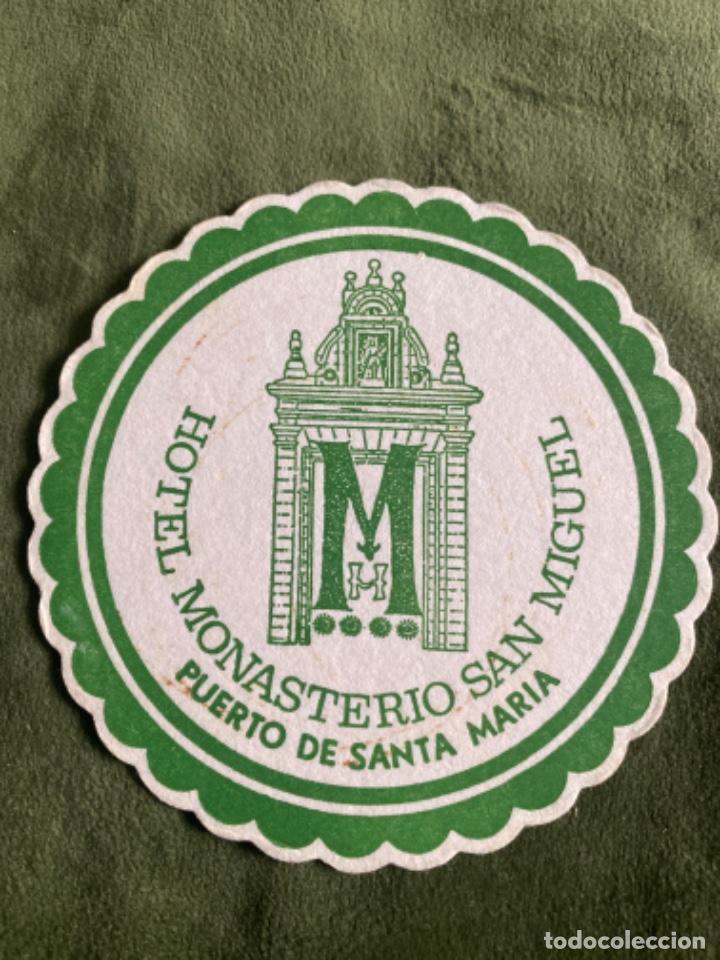 Coleccionismo: ANTIGUO POSAVASOS HOTEL MONASTERIO SAN MIGUEL PUERTO SANTA MAR&Iacute;A