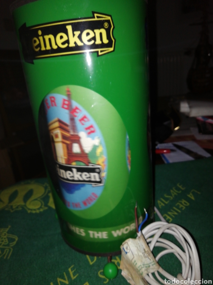 Coleccionismo: L&aacute;mpara giratoria Heineken - Foto 7