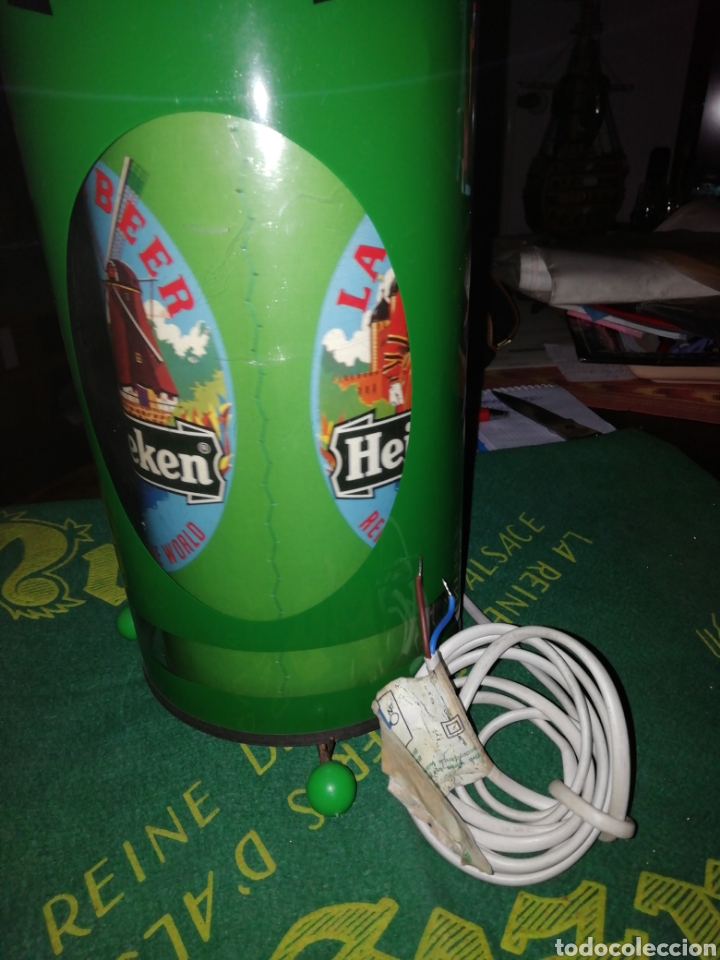Coleccionismo: L&aacute;mpara giratoria Heineken - Foto 9