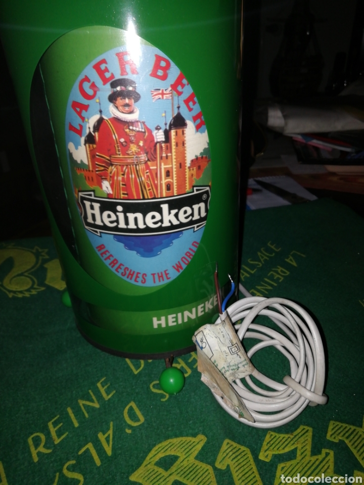 Coleccionismo: L&aacute;mpara giratoria Heineken - Foto 10
