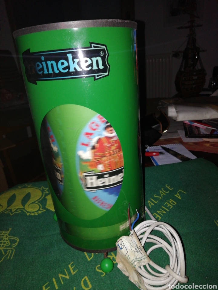 Coleccionismo: L&aacute;mpara giratoria Heineken - Foto 11
