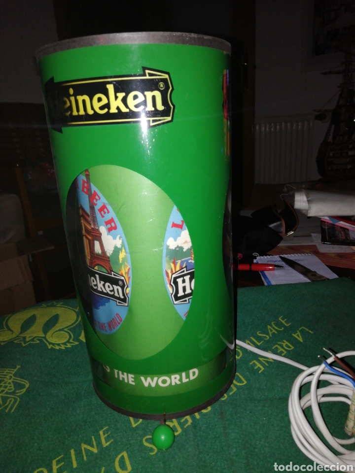 Coleccionismo: L&aacute;mpara giratoria Heineken - Foto 12