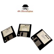 Coleccionismo: LOTE DE 3 DISQUETES 3 PULGADAS MS-DOS 6.2 MICROSOFT. 1981-1993.. Lote 342429038