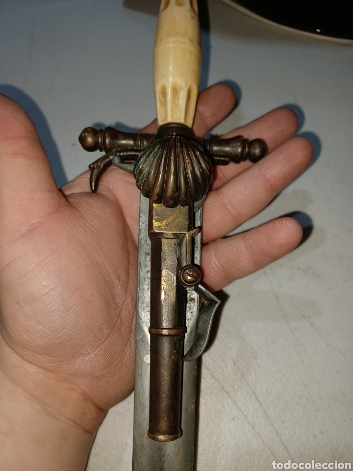 Coleccionismo: R&eacute;plica Daga pistola - Foto 8