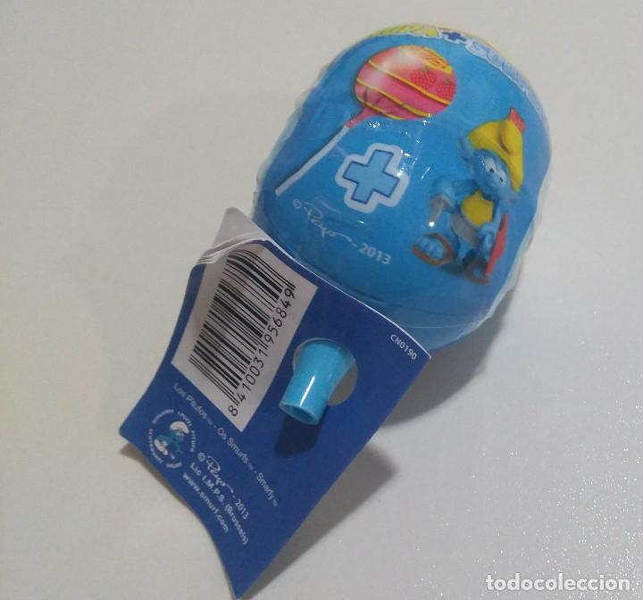 Coleccionismo: capsula chupa chups pitufos promocion smurfs VACIA sorpresa