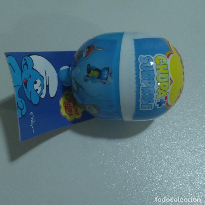 Coleccionismo: capsula chupa chups pitufos promocion smurfs VACIA sorpresa