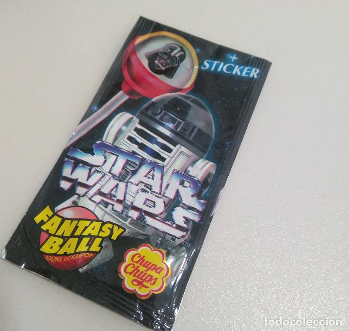 Coleccionismo: star wars chupa chups guerra galaxias sobre vacio promocional r2d2 r2 d2 chupachups envoltorio ball