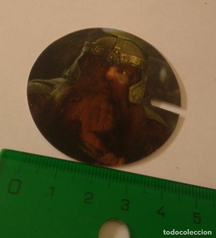 Coleccionismo: tazo se&ntilde;or anillos lenticular movimiento quesos promocional francia volador Gimli legolas