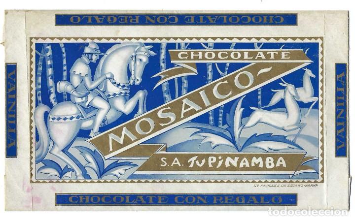 Coleccionismo: ENVOLTORIO- CHOCOLATE MOSAICOS. S.A. TUPINAMBA. BARCELONA- A&Ntilde;OS 40
